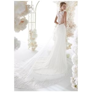 Colet Nicole Spose Ivory Lace Mermaid Style Wedding Dress